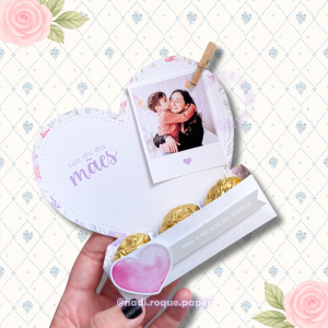 Porta Bombons com Polaroid Adesivo