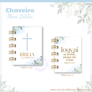 Chaveiro Mini Bíblia Neutro