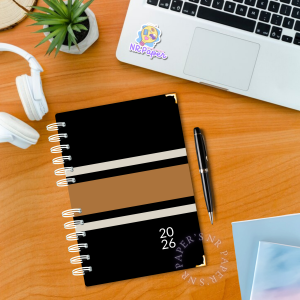 Agenda 2026 – 2 dias por página (Com ou sem horário)