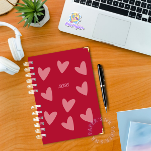 Agenda 2026 – 2 dias por página (Com ou sem horário)