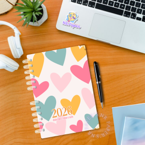 Agenda 2026 Colors – 1 dia por página (Com ou sem horário)