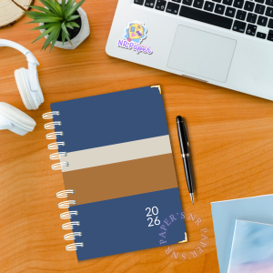 Agenda 2026 – 2 dias por página (Com ou sem horário)